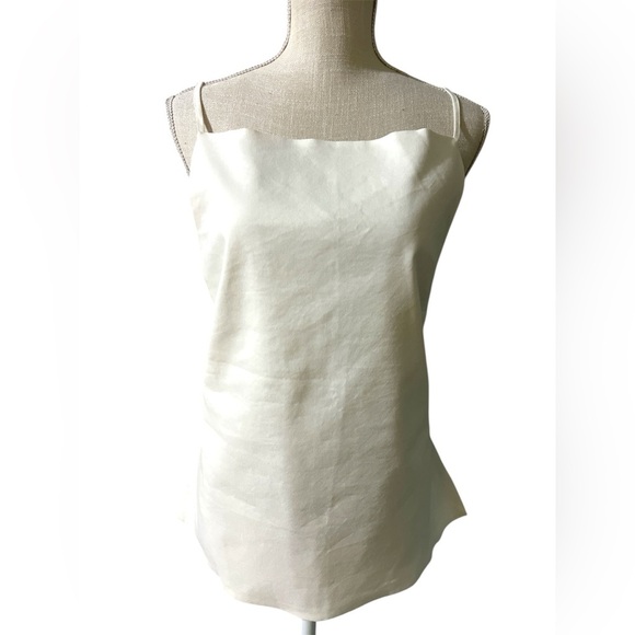 Zara Cream Asymmetrical Camisole Top - Picture 1 of 6